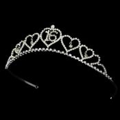 Sweet 16 Silver Plated Tiara Covered In Sparkling Rhinestones 460 35 1