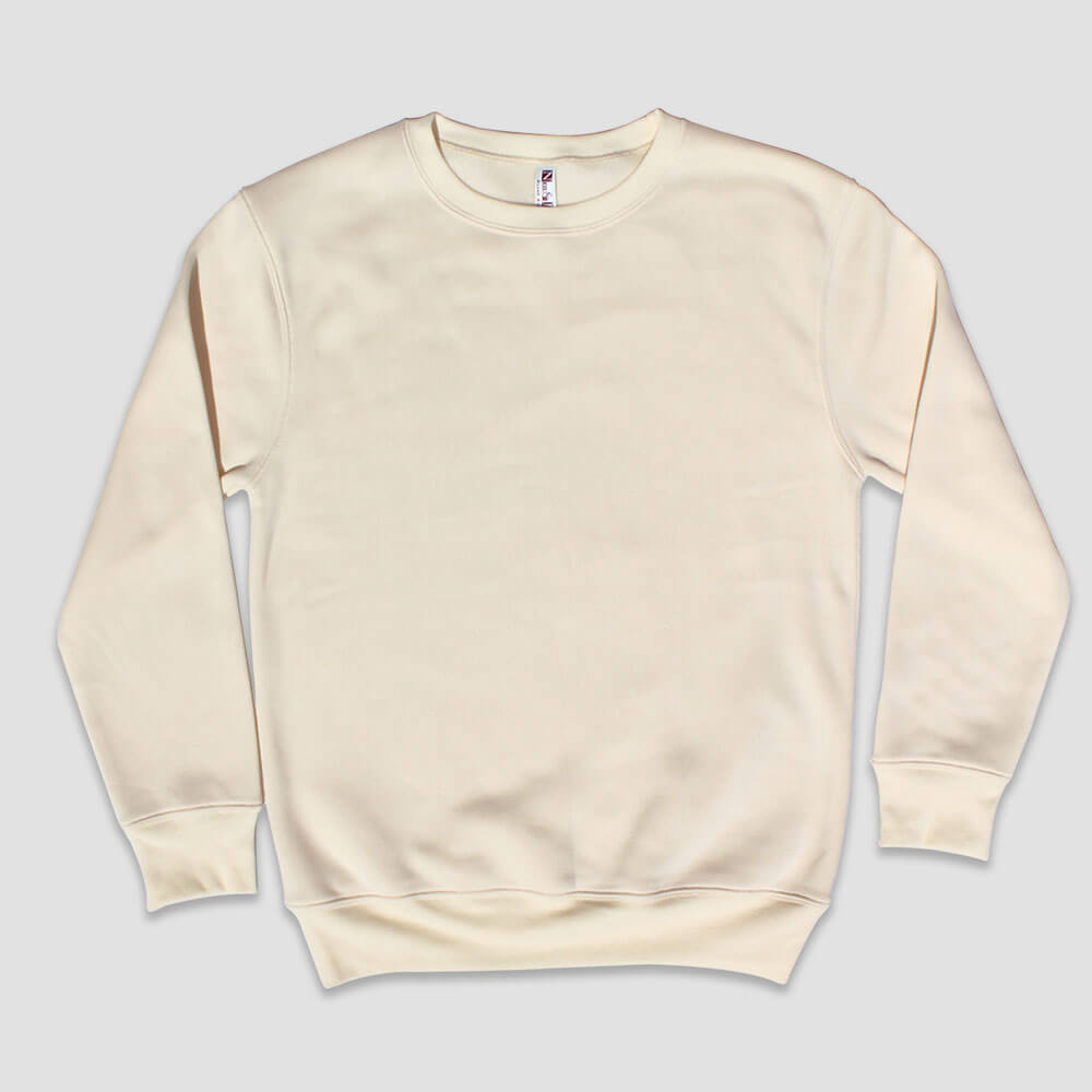 Adult Blank Sweatshirts – Fleece – 100% Polyester White additional image 1