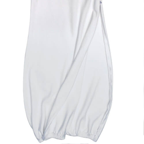 Baby Sleep Gowns with Side Zipper – White – Premium 100% Cotton additional image 1
