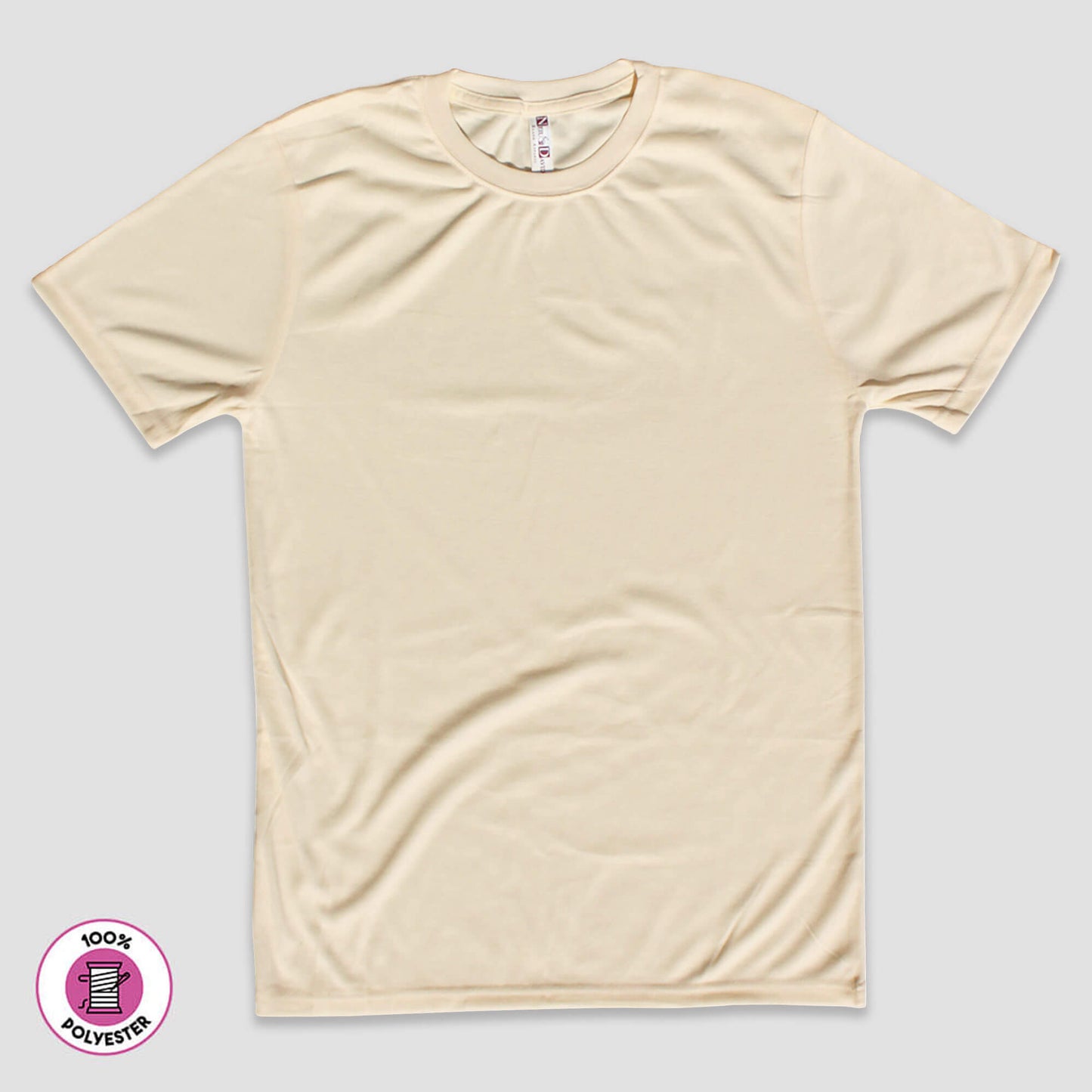Men’s T-Shirts – 100% Polyester Silver additional image 1